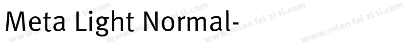 Meta Light Normal字体转换